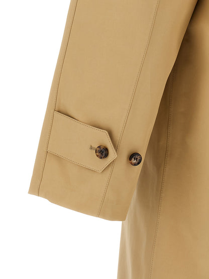 Burberry Men's Cotton Trench Coat - Beige