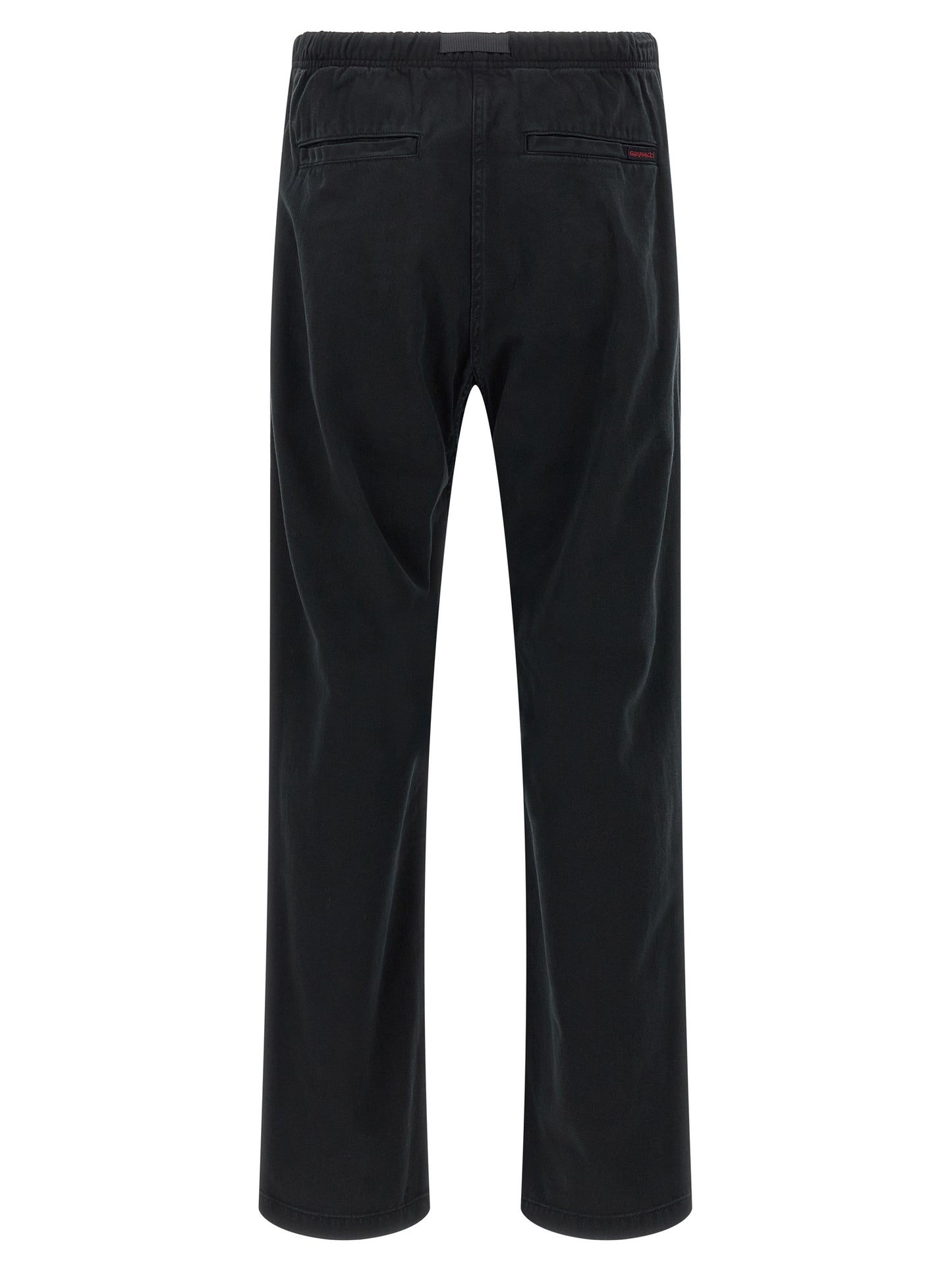 Trousers by Gramicci for men in organic cotton twill black features a artisanal silhouette, showcasing a sophisticated wide with a long and for a artisanal finish.