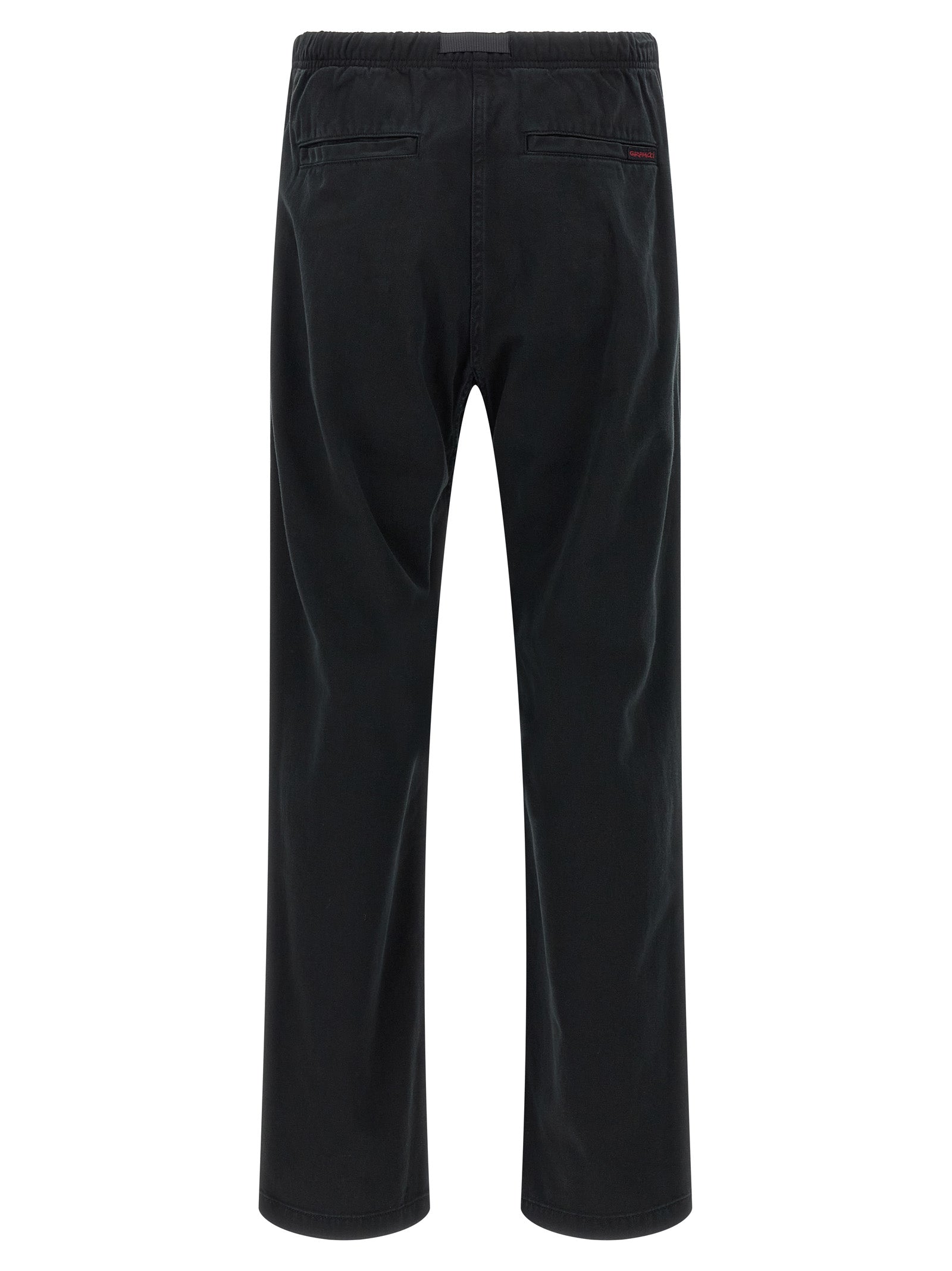 Trousers by Gramicci for men in organic cotton twill black features a artisanal silhouette, showcasing a sophisticated wide with a long and for a artisanal finish.