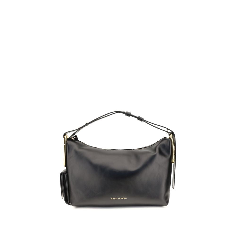 This Large Handbag by Marc Jacobs for women in bos taurus calf leather and black, natural & signature presents a sculptural silhouette featuring a secure , ample external-pockets, and versatile shoulder-strap & adjustable-strap for a sculptural finish.