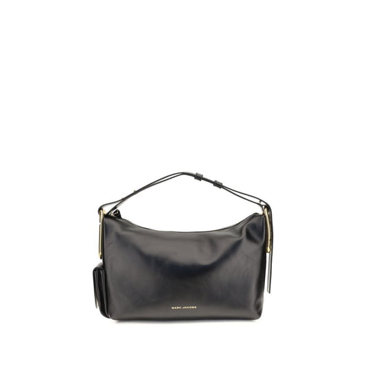This Large Handbag by Marc Jacobs for women in bos taurus calf leather and black, natural & signature presents a sculptural silhouette featuring a secure , ample external-pockets, and versatile shoulder-strap & adjustable-strap for a sculptural finish.