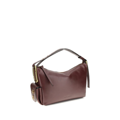 Large Shoulder Handbag by Marc Jacobs for women in bos taurus calf leather bordeaux, natural & signature features a contemporary silhouette, showcasing a secure , ample , and contemporary shoulder-strap & adjustable-strap for a sophisticated look.