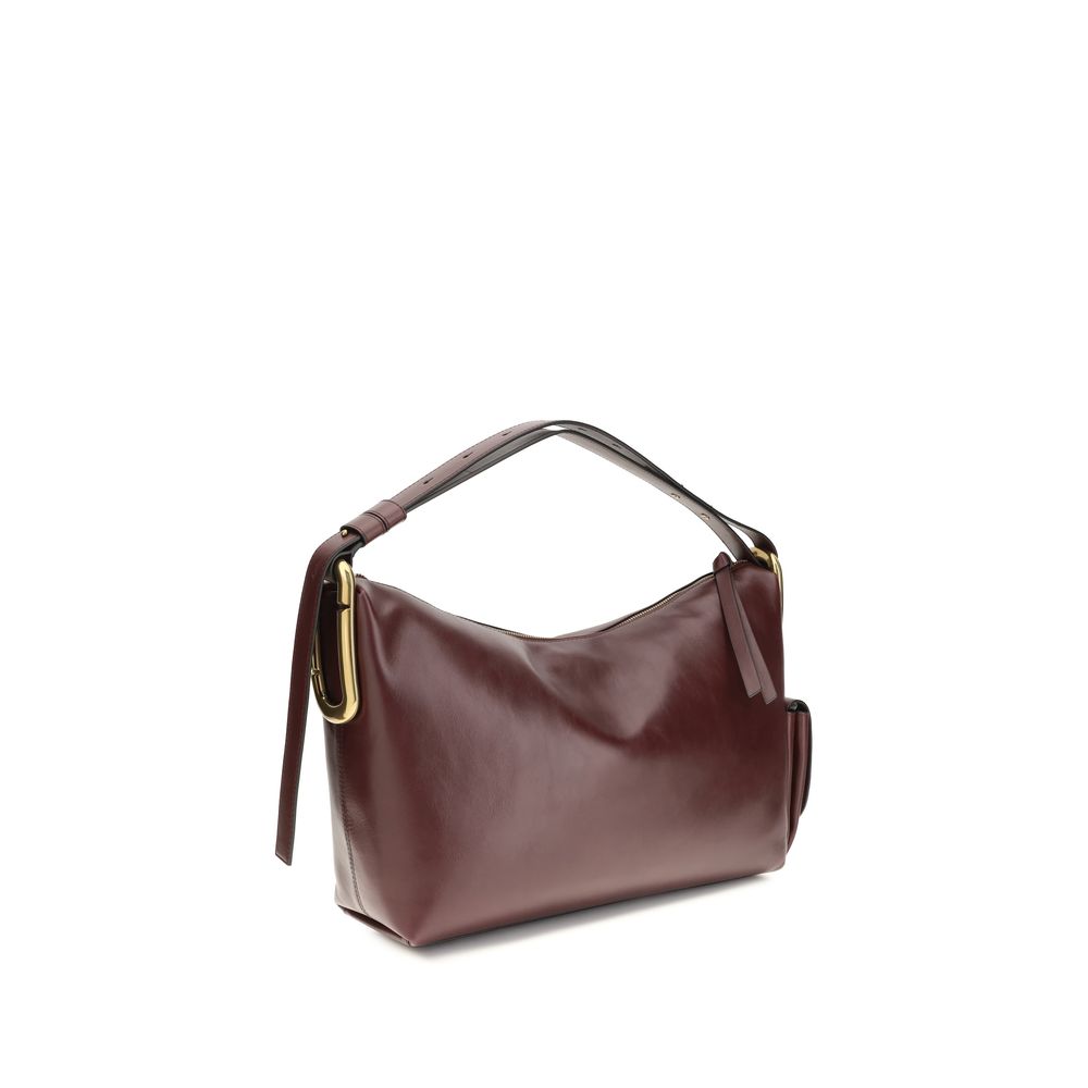 Large Shoulder Handbag by Marc Jacobs for women in bos taurus calf leather bordeaux, natural & signature features a refined silhouette, showcasing a secure , organized , and versatile shoulder-strap & adjustable-strap for a refined finish.