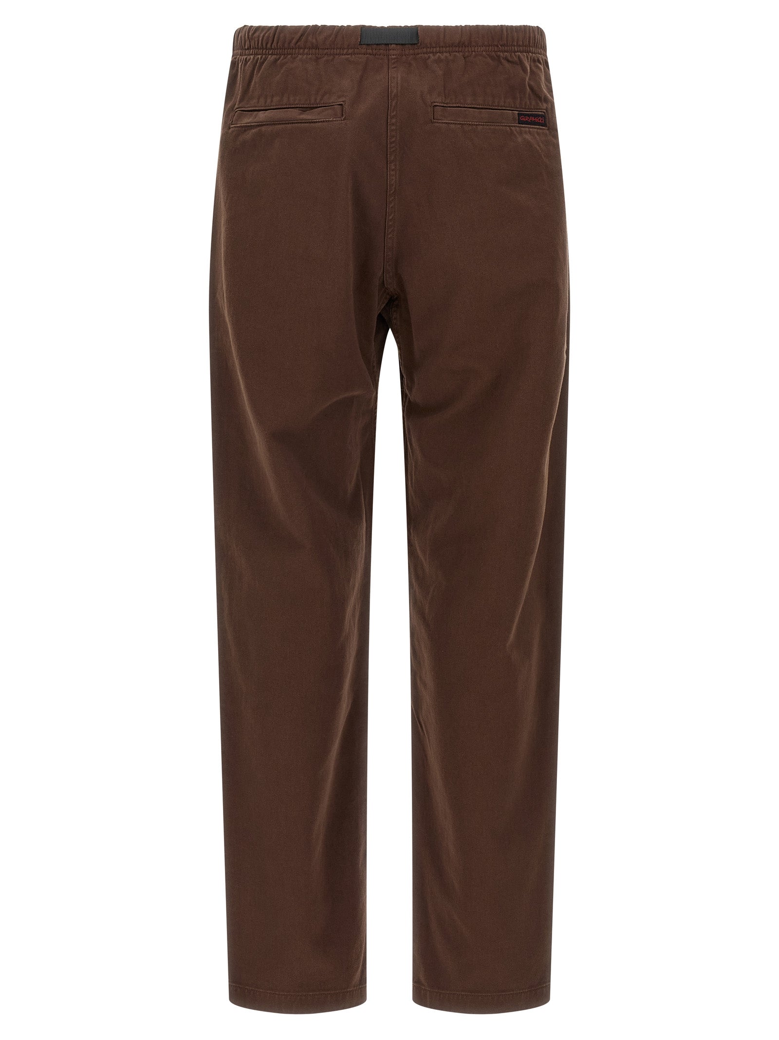 Trousers by Gramicci for men in organic cotton twill brown features a tailored silhouette with a tailored wide, defined by its long and a sophisticated .