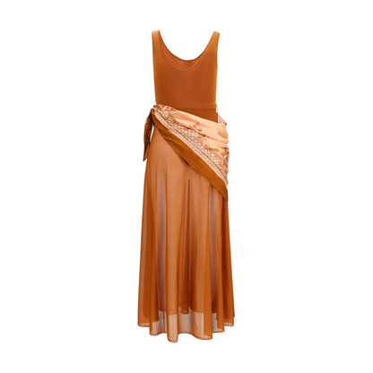 Dress by Zimmermann for women in stretch polyamide viscose brown features an magnificent silhouette, artfully detailed with a magnificent round neckline and that flows into an magnificent maxi long.