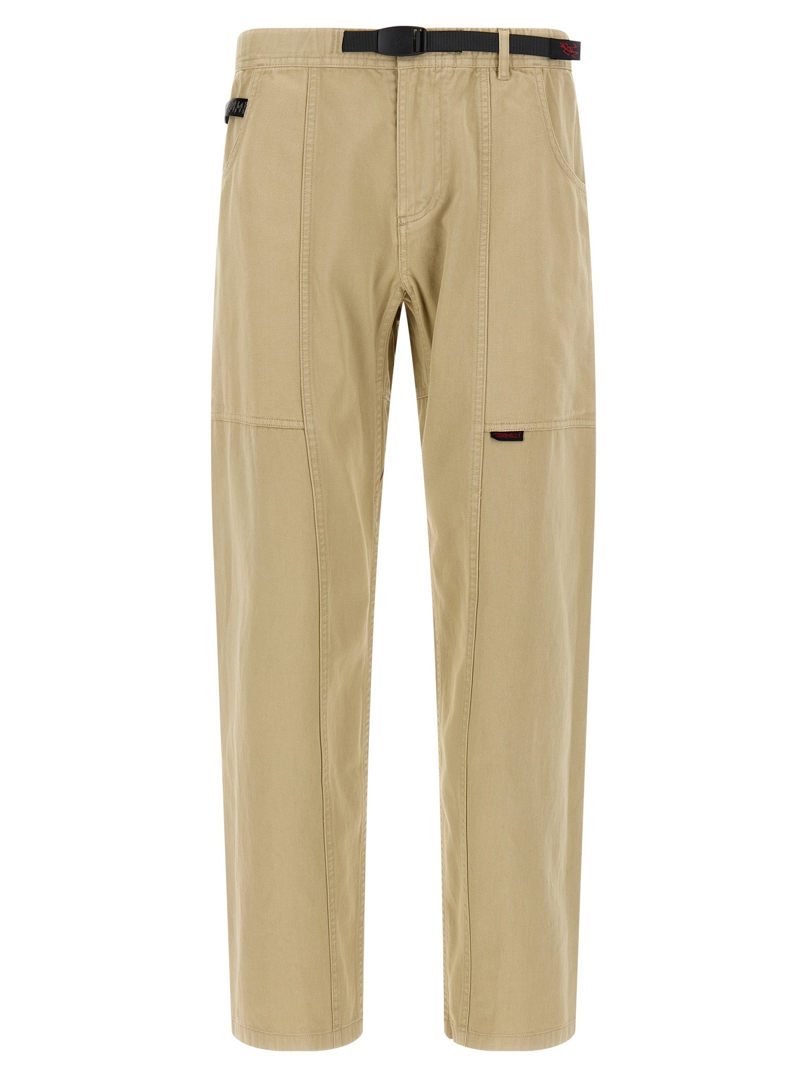 Casual Pants by Gramicci for men in cotton twill beige features an sophisticated and with a precise long, creating a sophisticated and sophisticated silhouette.