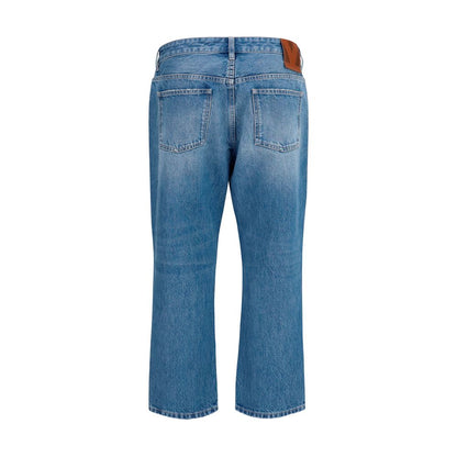 Jeans by Valentino Garavani for women in denim cotton blue & signature presents a tailored silhouette, showcasing a tailored straight-leg & regular-fit and long cut with a refined for a truly tailored aesthetic.