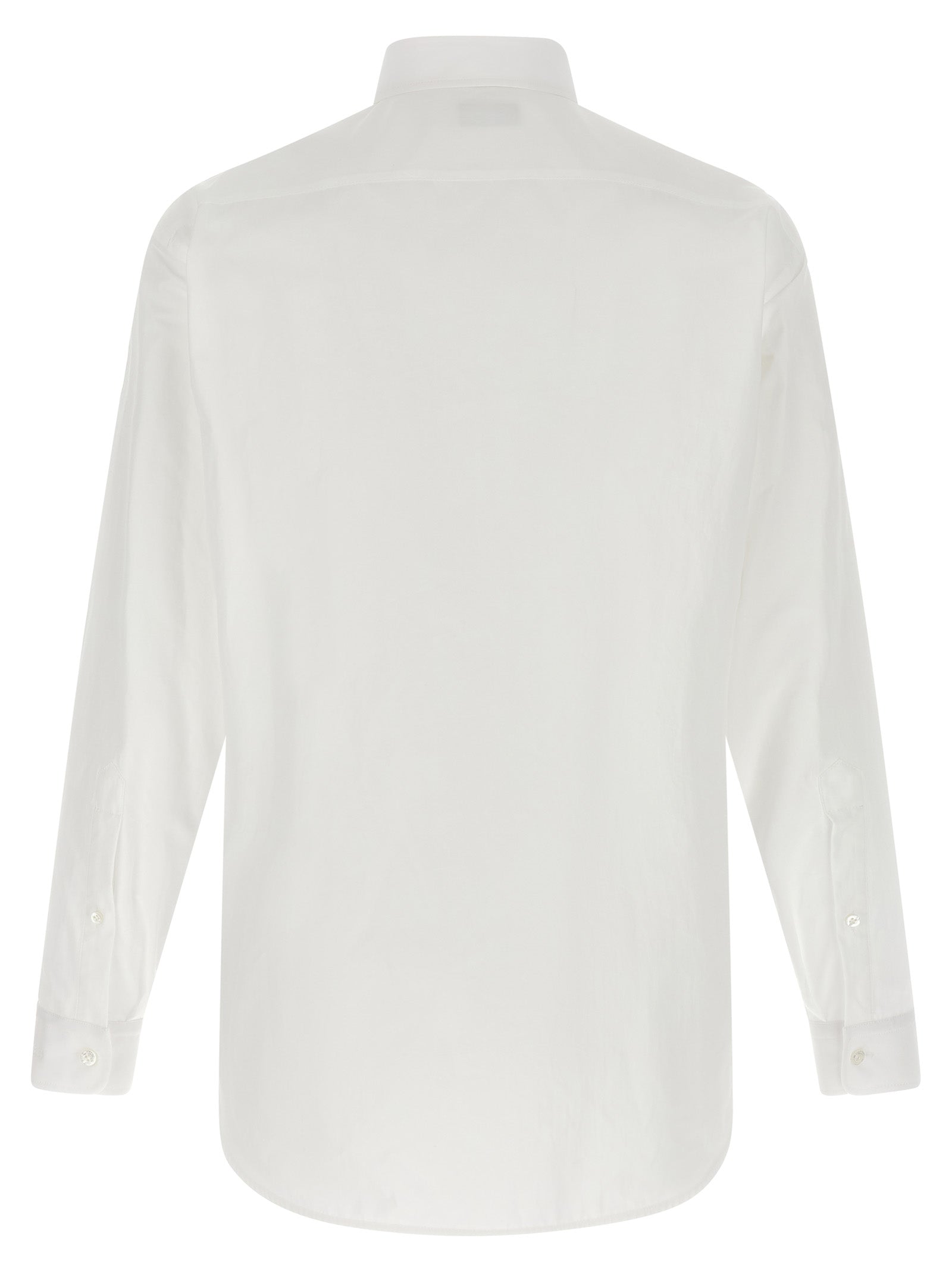 Blouse by Balenciaga for men in cotton white features an polished silhouette, showcasing a sophisticated and detail for a truly polished finish.