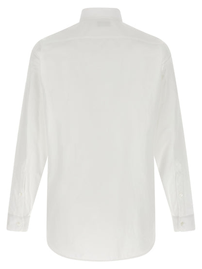 Blouse by Balenciaga for men in cotton white features an polished silhouette, showcasing a sophisticated and detail for a truly polished finish.