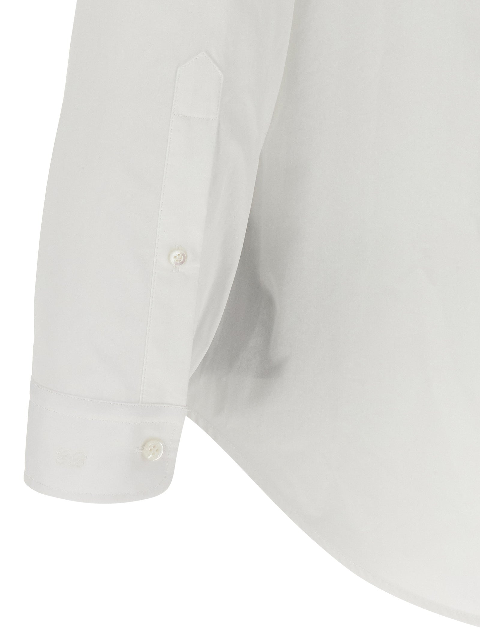 Blouse by Balenciaga for men in cotton white features an architectural silhouette with a refined and elegant for a architectural look.
