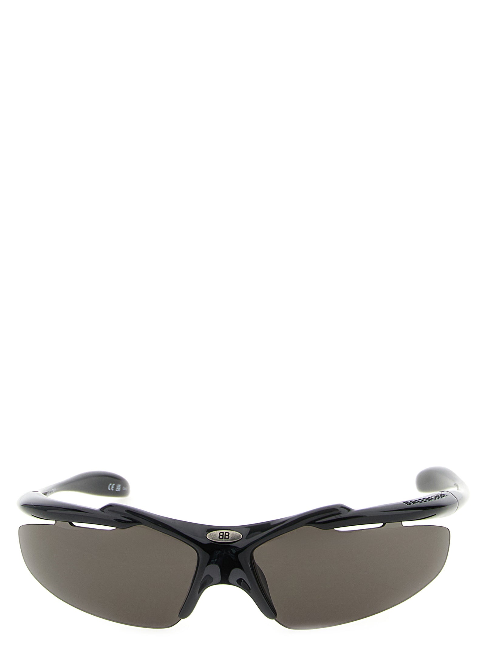 Sunglasses by Balenciaga for men in bos taurus suede calf leather and black featuring an stylish with a sophisticated black coloured frame finish and high-performance .