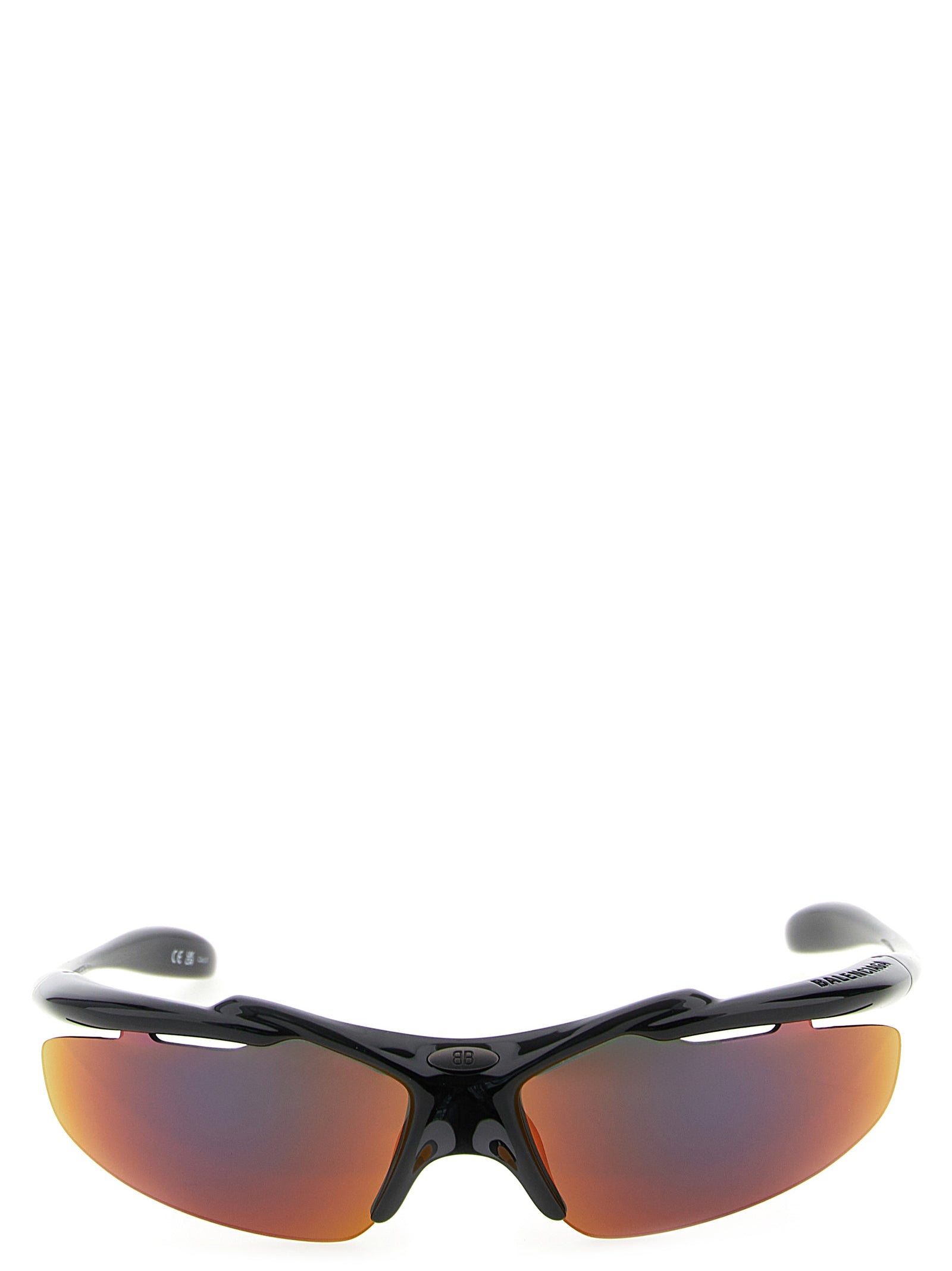 Sunglasses by Balenciaga for men in alpaca wool & polyamide and multicolor & natural presents a enviable silhouette, featuring multicolor coloured frame and with for a enviable look.