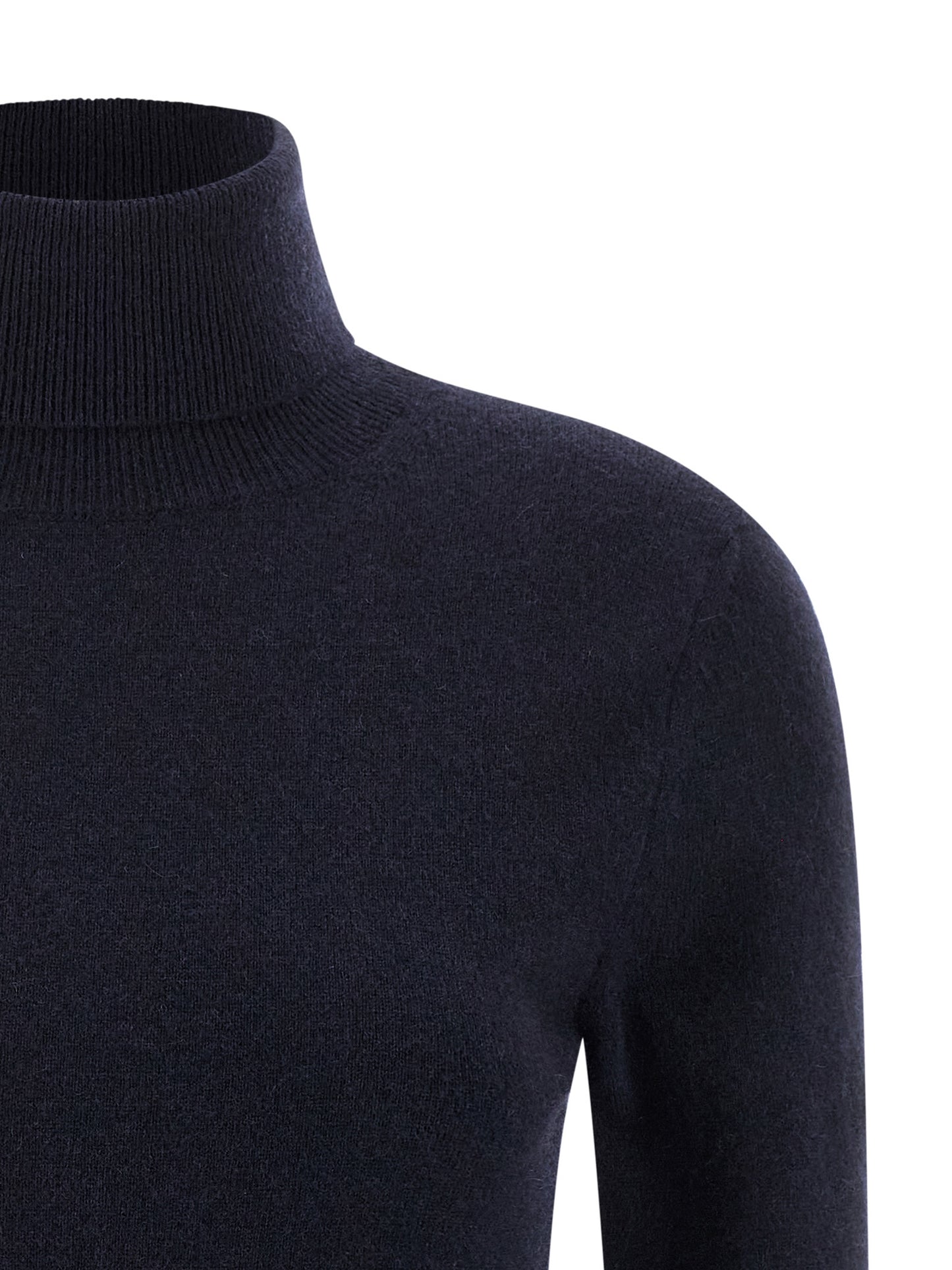 Cardigan by Balenciaga for women in polyamide & cashmere blue presents a textural silhouette, artfully finished with a textural turtle high-neck neckline and for a sophisticated, textural look.