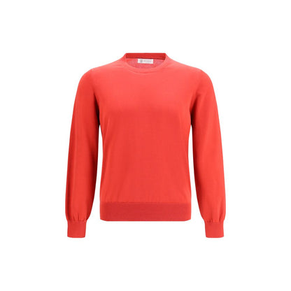 Sweatshirt by Brunello Cucinelli for men in cotton multicolor & natural showcases a slouchy chic silhouette, artfully detailed with a slouchy chic round neckline and for a slouchy chic finish.