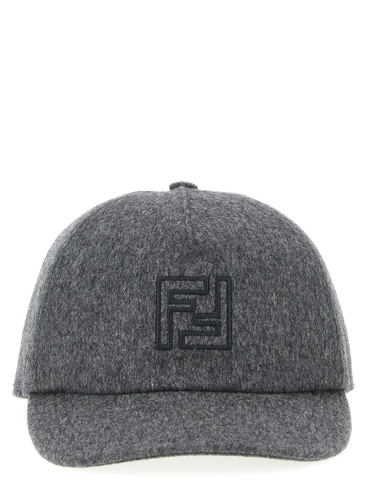 Fendi Cashmere Baseball Cap - Gray