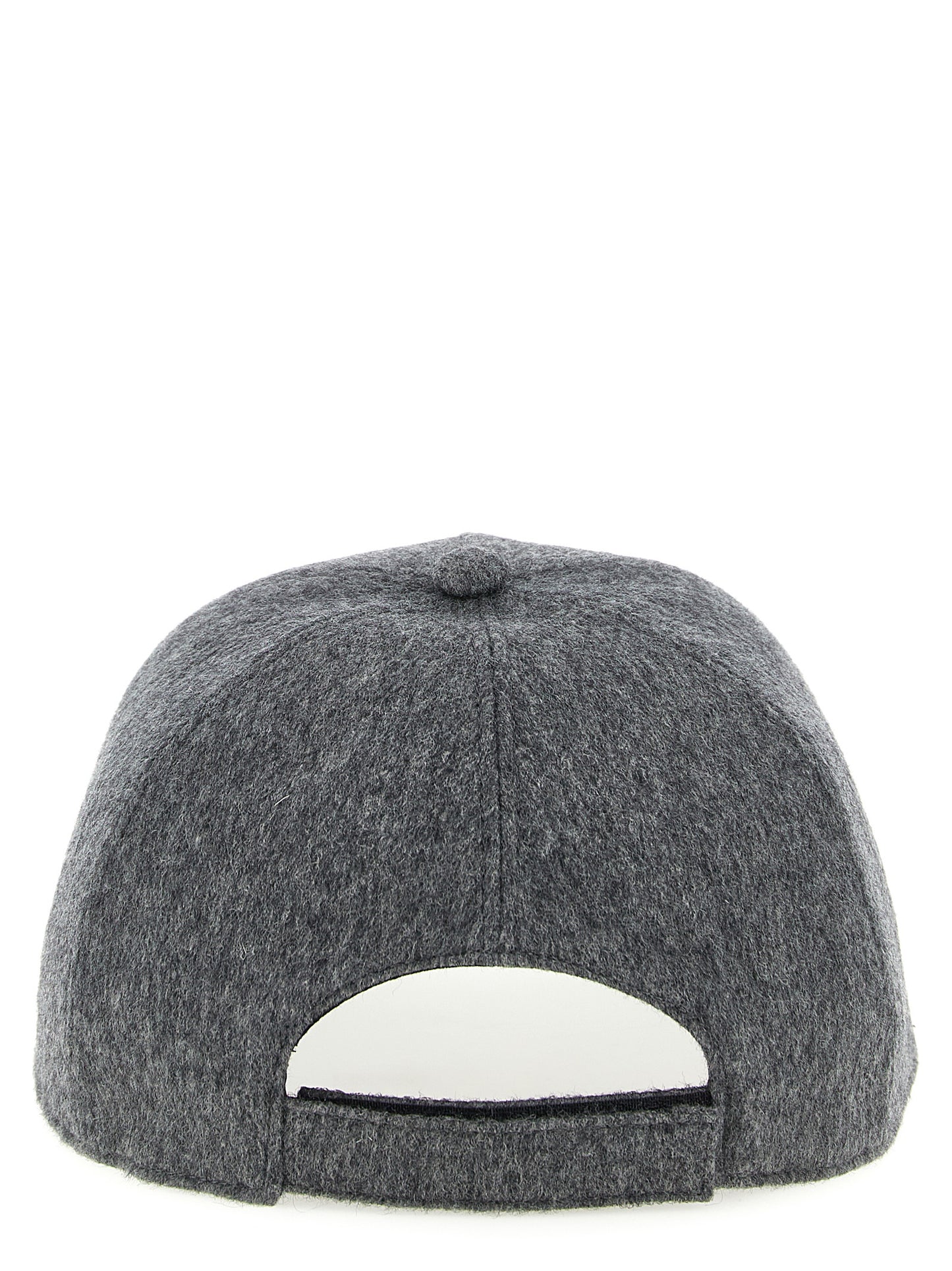 Fendi Cashmere Baseball Cap - Gray