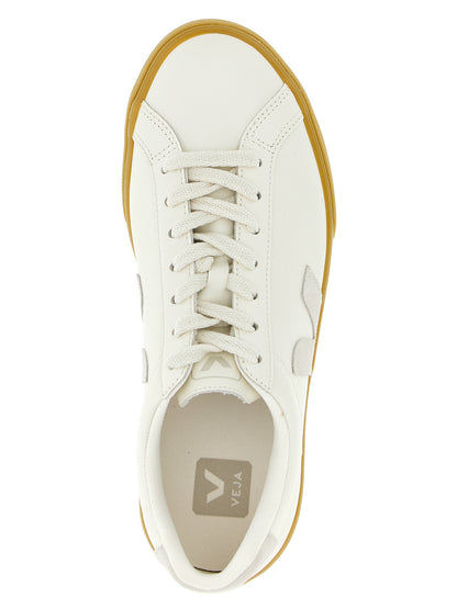 Sneakers by Veja for men in suede calfskin leather beige features an fashionable silhouette, showcasing the premium Men's Low Top Suede Calfskin Leather Sneakers in a fashionable low-top style that offers a fashionable finish for refined style.