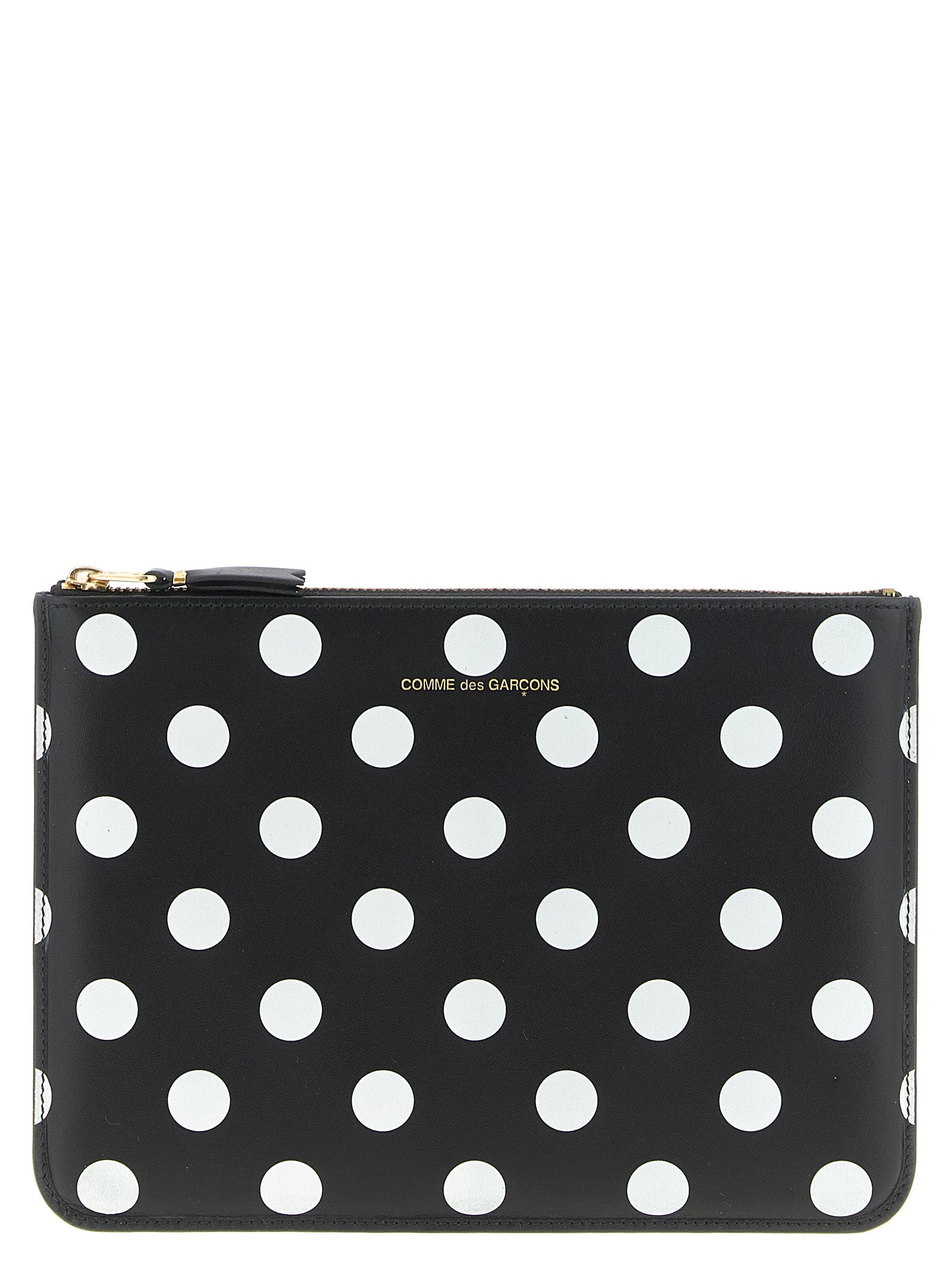 Cardholder Card Case by Comme Des Garçons for unisex in leather bicolour, black, white & print features a polished Leather Cardholder Card Case design with polished card-organization.