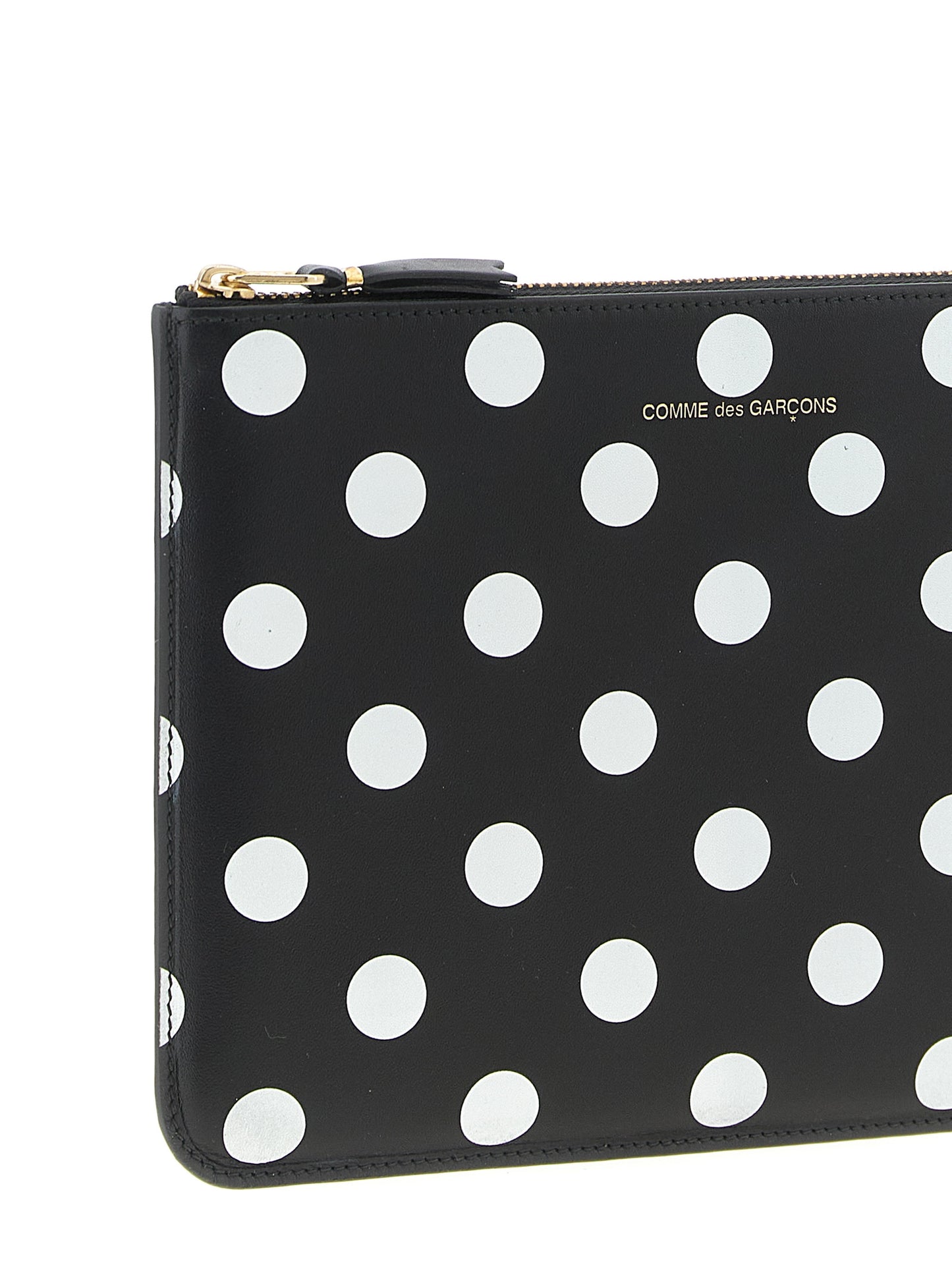 Cardholder Card Case by Comme Des Garçons for unisex in leather bicolour, black, white & print showcases a couture-grade silhouette from the Leather Cardholder Card Case collection, highlighting functional card-organization for a couture-grade finish.