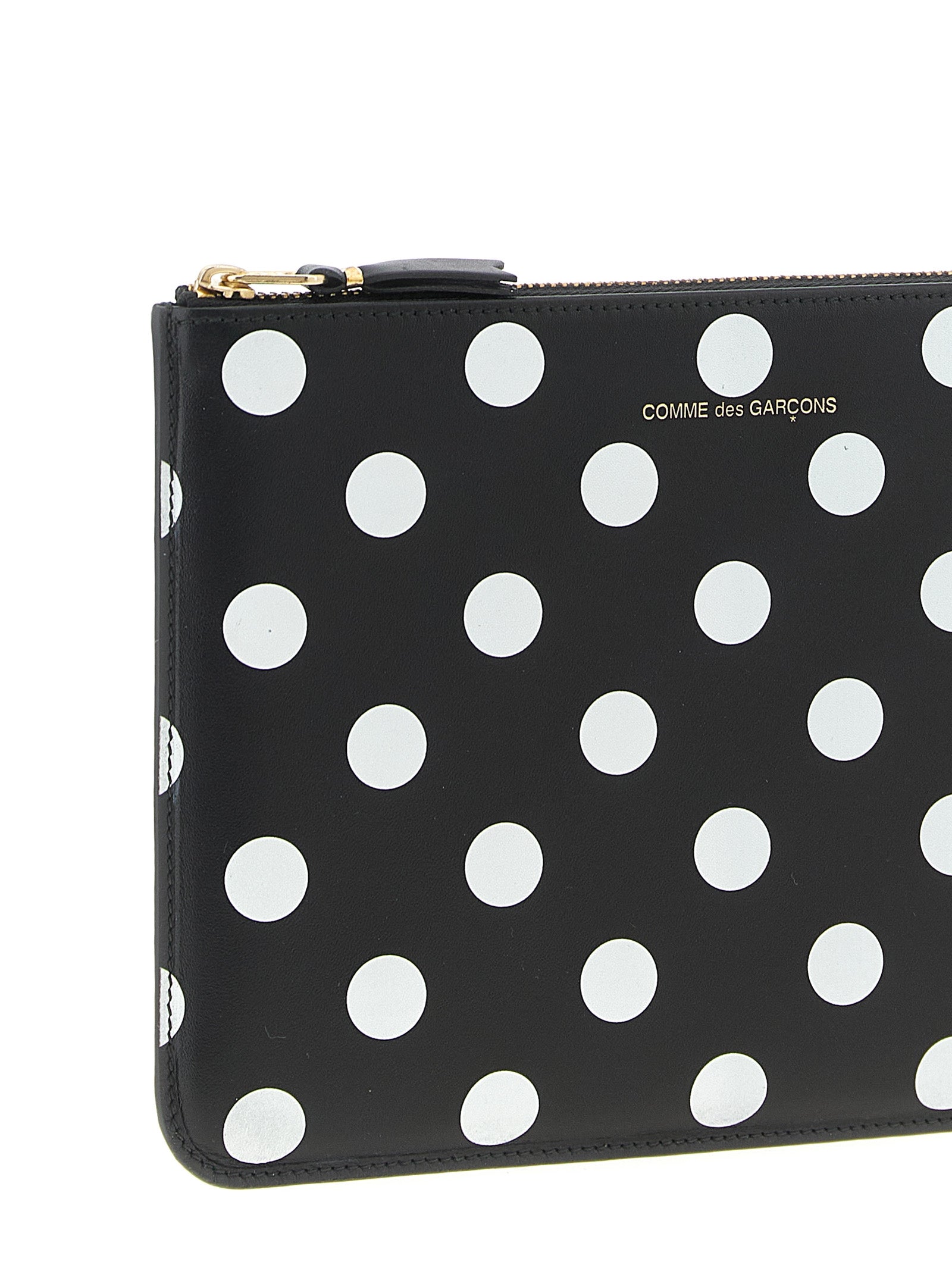 Cardholder Card Case by Comme Des Garçons for unisex in leather bicolour, black, white & print showcases a couture-grade silhouette from the Leather Cardholder Card Case collection, highlighting functional card-organization for a couture-grade finish.