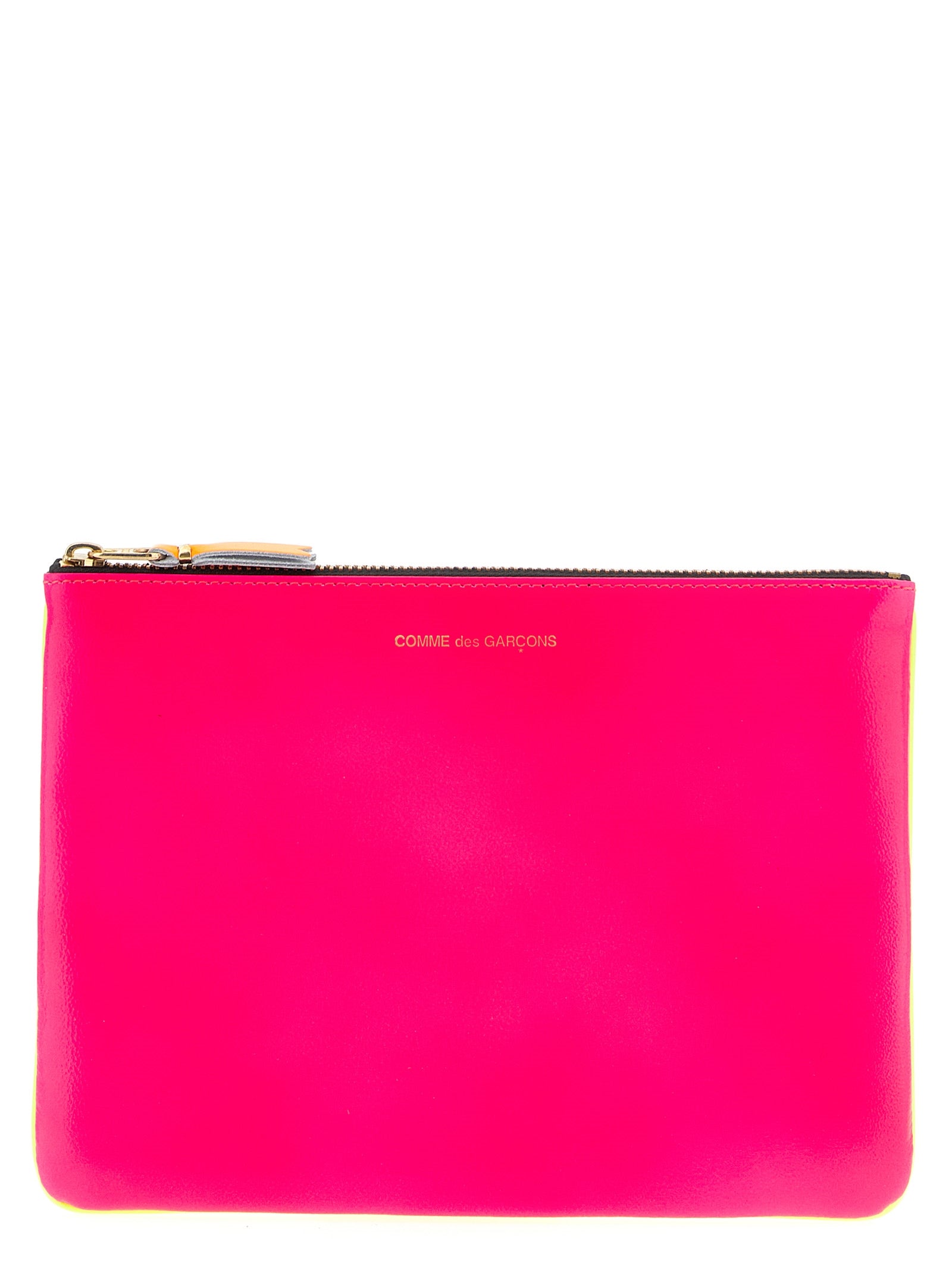 Cardholder Card Case by Comme Des Garçons for unisex in viscose goat leather & fur multicolor features an dynamic silhouette from the Super Fluo Viscose Goat Leather & Fur Cardholder Card Case collection, highlighting dynamic card-organization for a premium and sophisticated look.