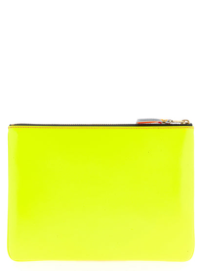 Cardholder Card Case by Comme Des Garçons for unisex in viscose goat leather & fur multicolor showcases a couture-grade silhouette from the Super Fluo Viscose Goat Leather & Fur Cardholder Card Case collection, highlighting functional card-organization for a couture-grade finish.