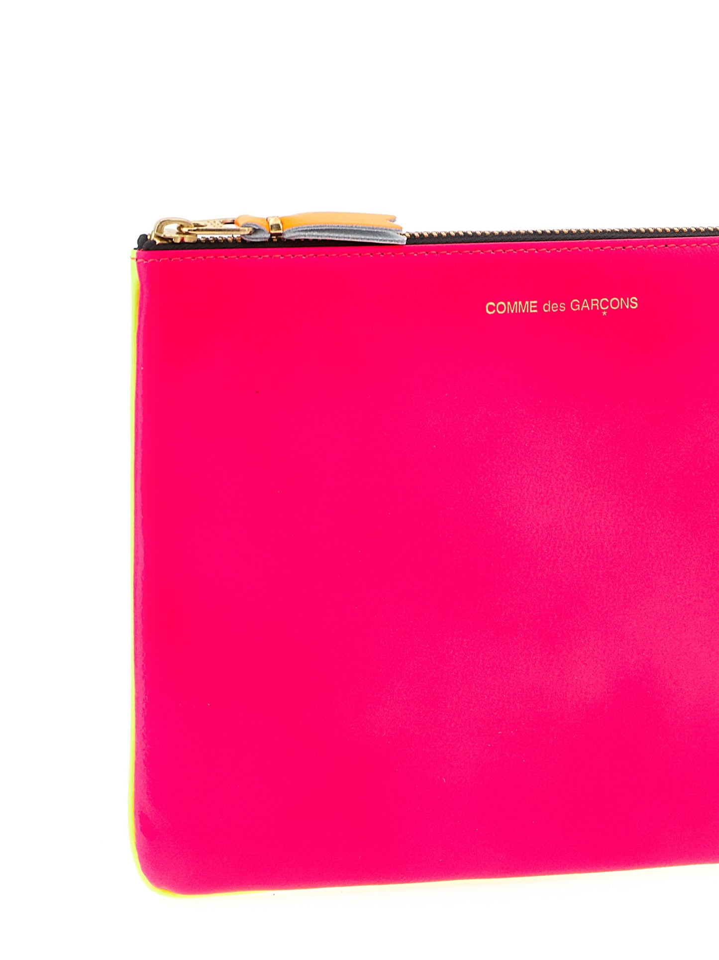 Cardholder Card Case by Comme Des Garçons for unisex in viscose goat leather & fur multicolor features an meticulous design, elegantly showcasing the refined Super Fluo Viscose Goat Leather & Fur Cardholder Card Case aesthetic while integrating sophisticated card-organization.