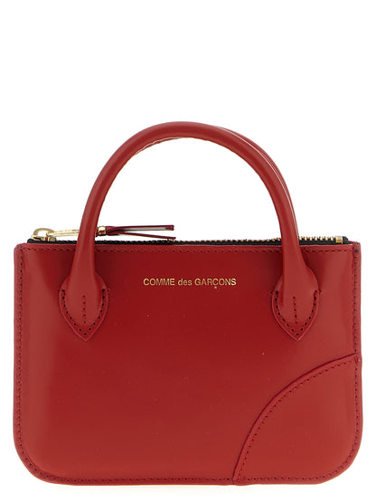 Cardholder Card Case by Comme Des Garçons for unisex in leather multicolor & red features a polished Leather Cardholder Card Case design with polished card-organization coin-purse.