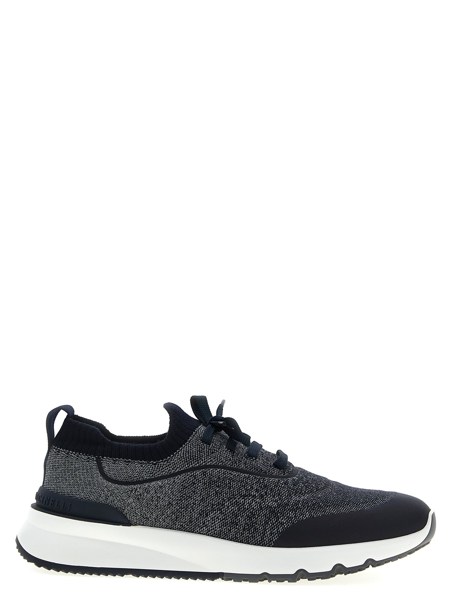 Athletic Sneakers by Brunello Cucinelli for men in tu polyamide & cotton blue features an timeless silhouette from the Men's Slip On TU Polyamide & Cotton Athletic Sneakers collection, showcasing a timeless slip-on style for a timeless look.