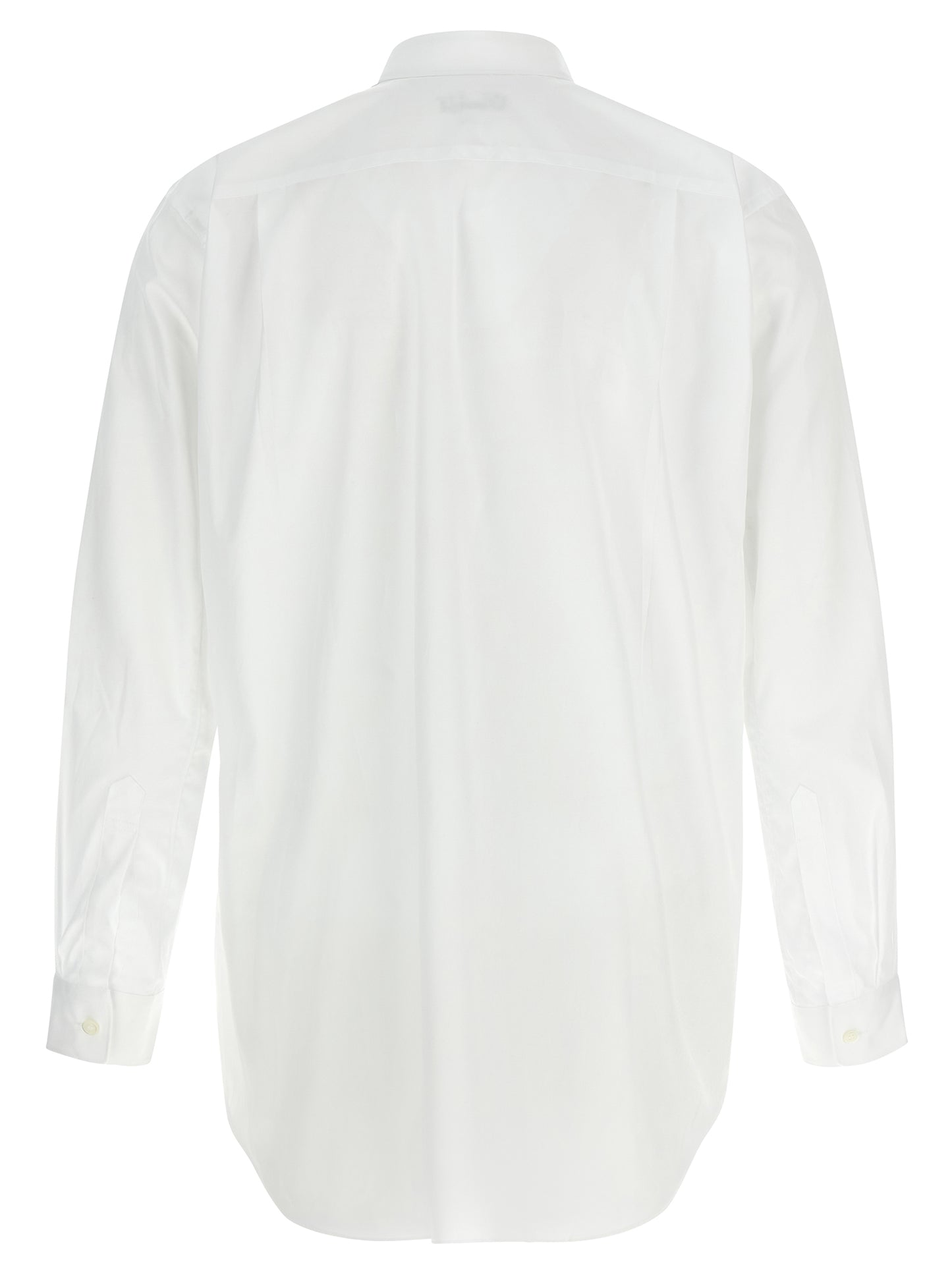 Comme Des Garçons Play Heart Play Men's Flared Cotton Shirt - Black White