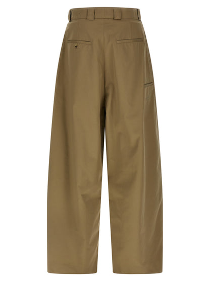 Chinos Pants by WILLY CHAVARRIA for men in cotton polyester beige features a modern silhouette, showcasing a modern straight-leg & wide with a long and for a refined finish.