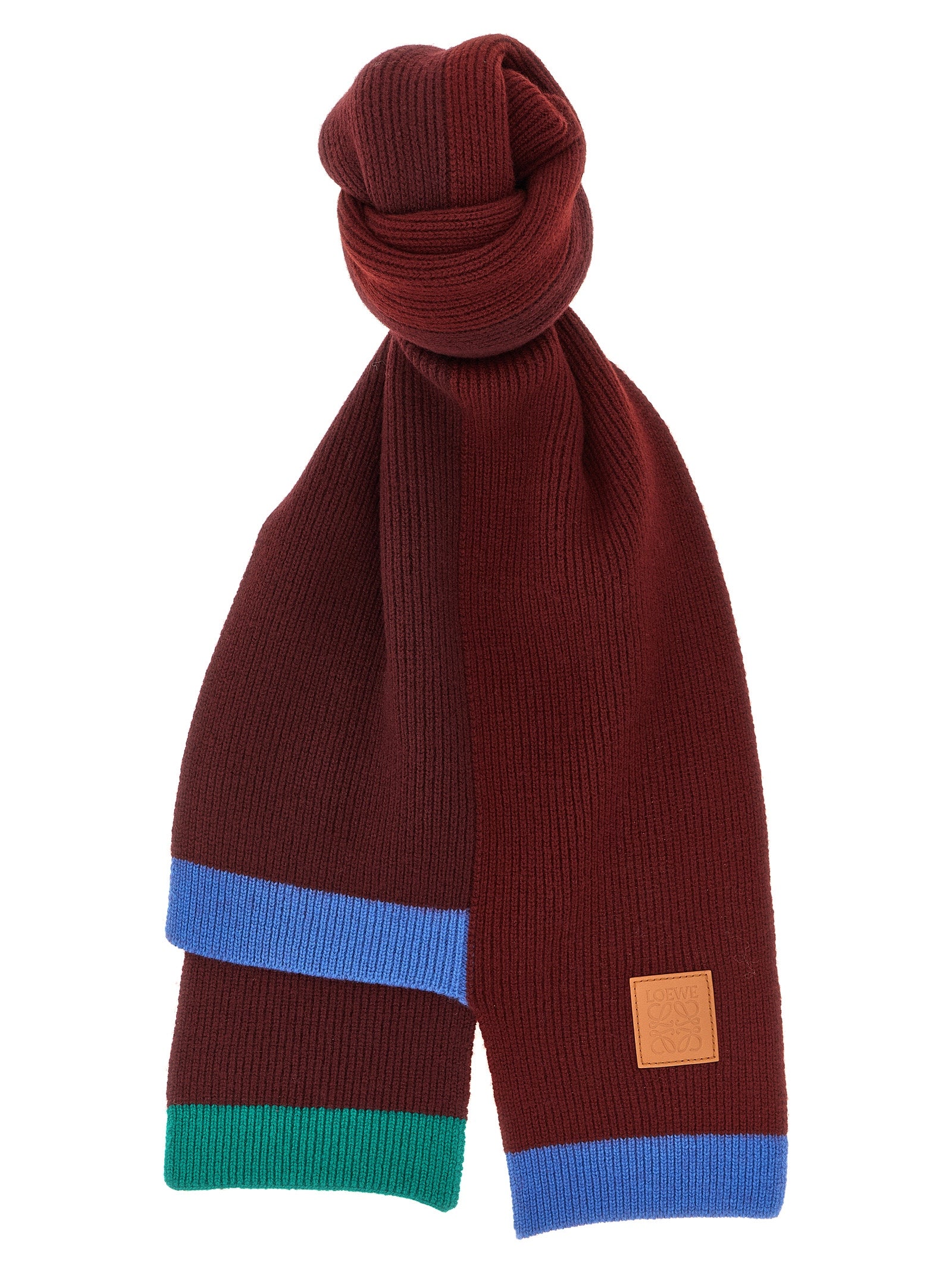 Face Mask by Loewe for women in lyocell & silicone multicolor showcases a svelte silhouette, artfully capturing the essence of the svelte Leather & Wool Face Mask design for a sophisticated look.