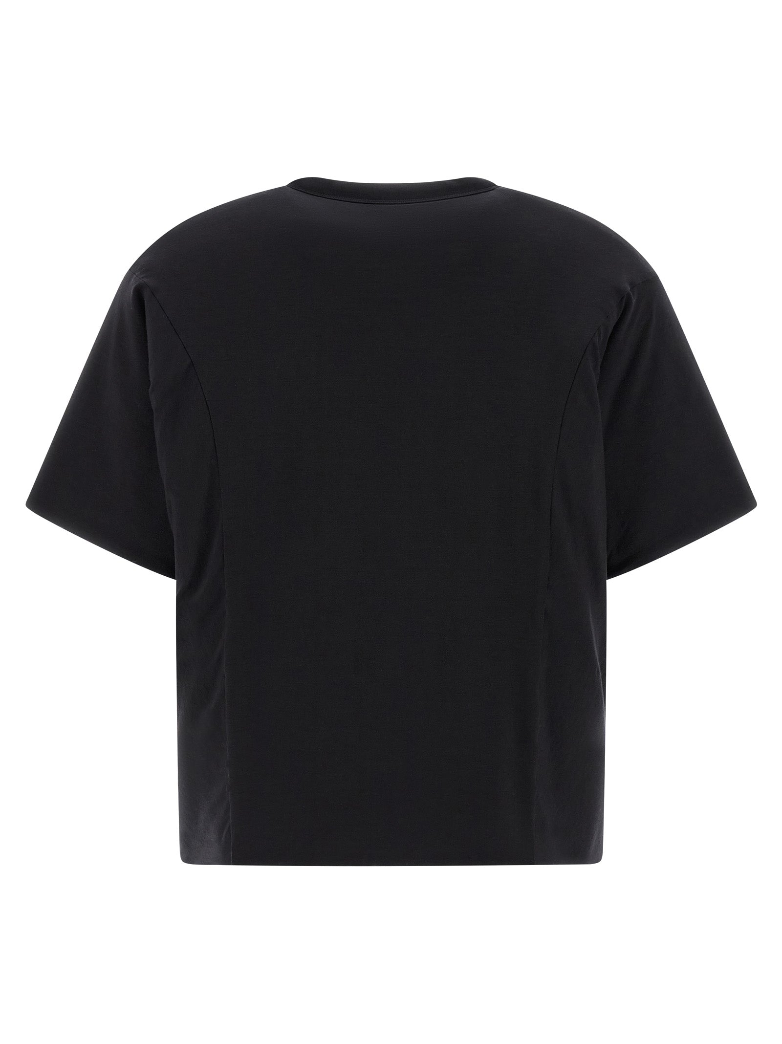T-Shirt by Y-3 for men in lyocell & silicone black features an on trend silhouette, perfectly showcasing a on trend and crew neckline for an elevated aesthetic.