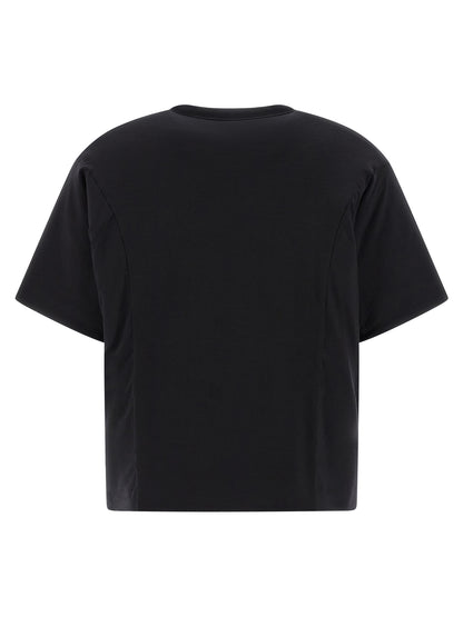 T-Shirt by Y-3 for men in lyocell & silicone black features an on trend silhouette, perfectly showcasing a on trend and crew neckline for an elevated aesthetic.
