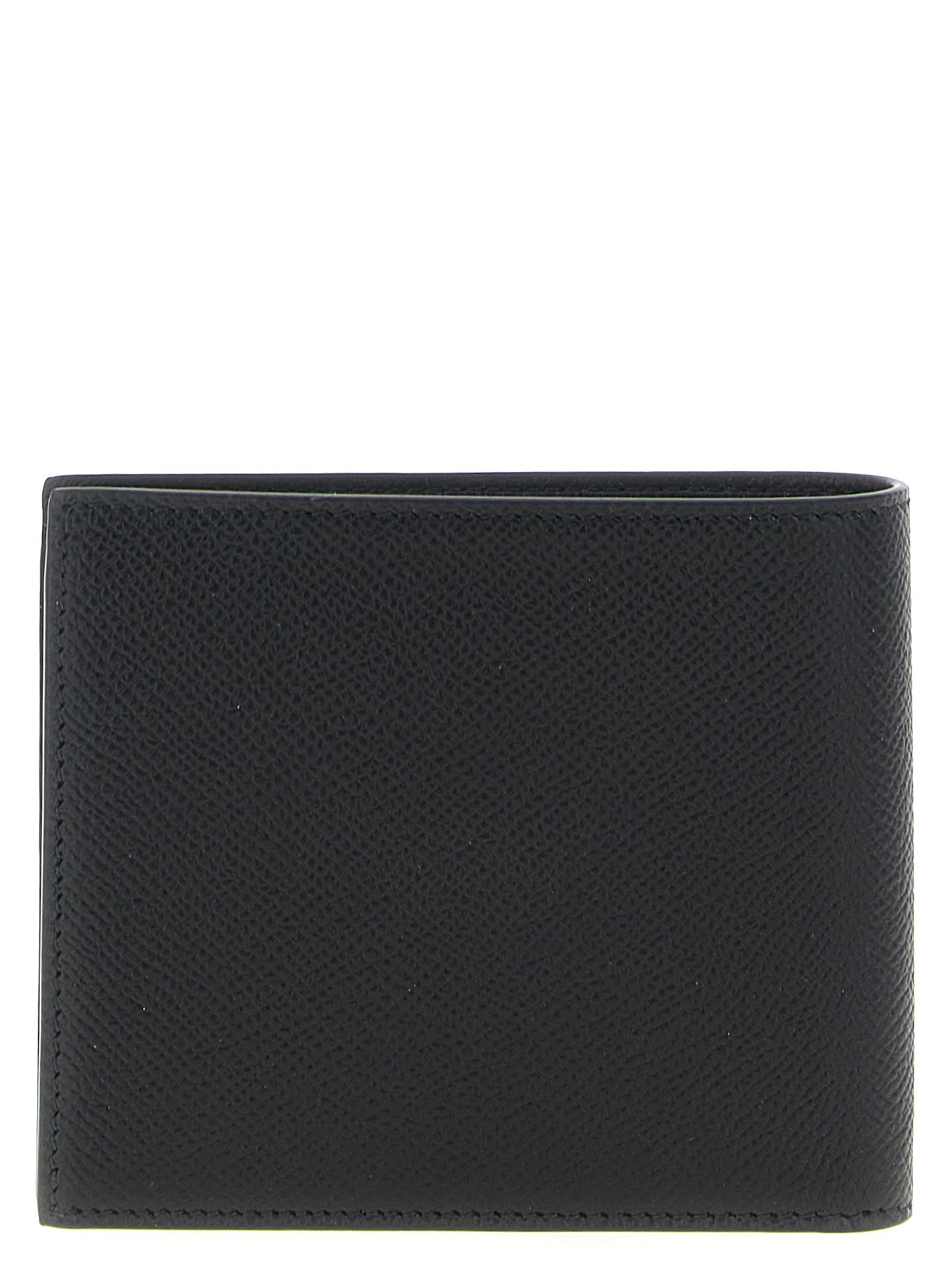 Balenciaga Bos Taurus Calfskin Leather Wallet - Black Print