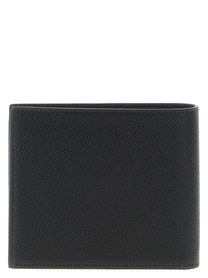 Balenciaga Bos Taurus Calfskin Leather Wallet - Black Print