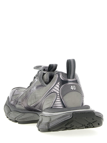 Athletic Sneakers by Balenciaga for men in polyester polyurethane & nylon gray showcases an impeccable silhouette, defined by an impeccable athletic style design that perfectly captures the essence of the Men's Athletic Polyester Polyurethane & Nylon Sneakers.