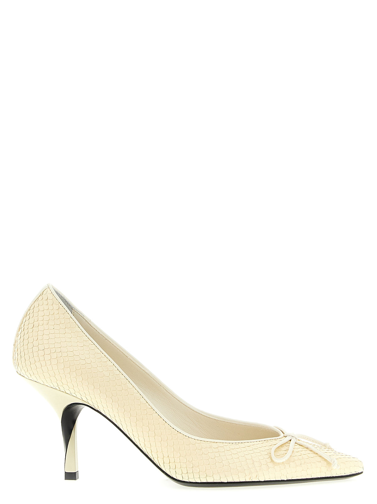 Jacquemus Women's Bos Taurus Embossed Calfskin Leather High-Heel Pumps Heels - Beige