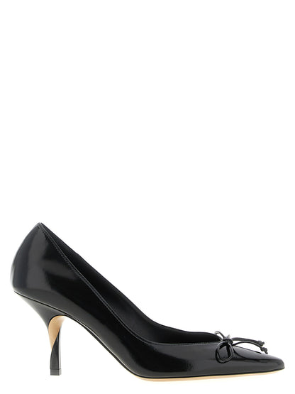High-Heel Pumps Heels by Jacquemus for women in cowhide leather black features a effortlessly chic Women's Cowhide Leather High-Heel Pumps Heels design with a sophisticated high-heel and elegant pointed toe style.