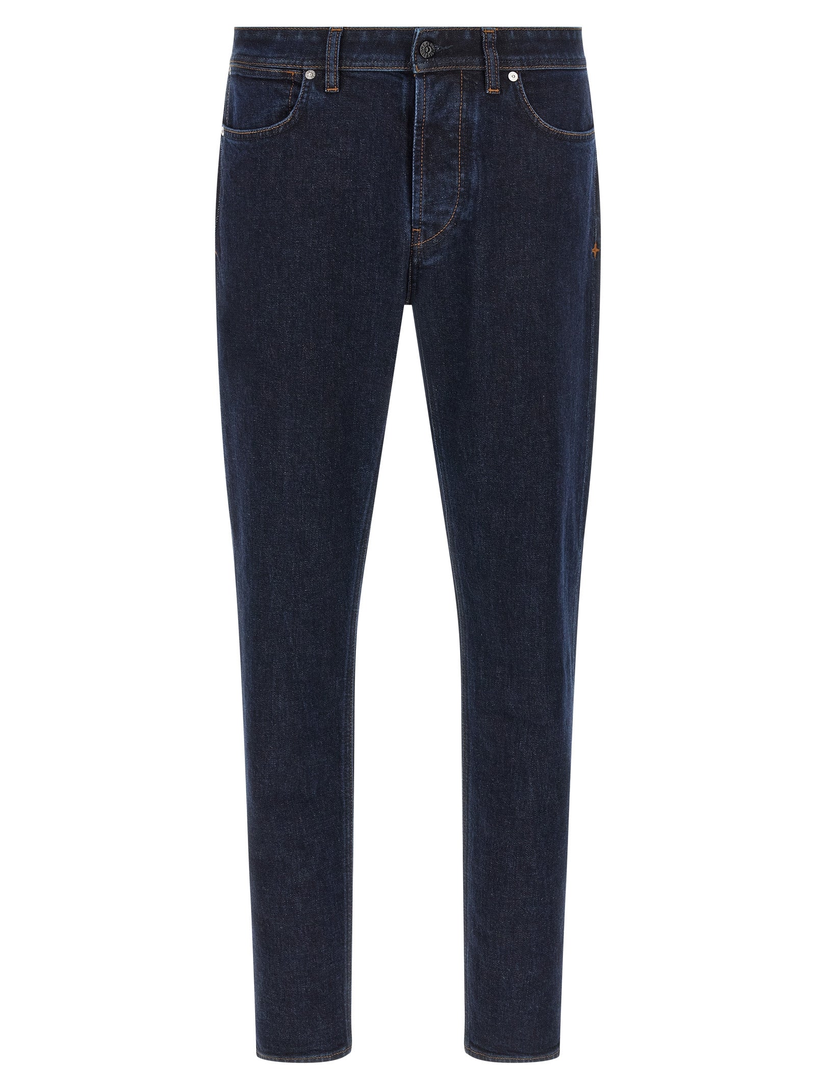 Jeans by Stone Island for men in stretch organic cotton denim blue, indigo & signature presents a refined pantology silhouette, artfully defined by a refined pantology straight-leg, long, and a sophisticated .