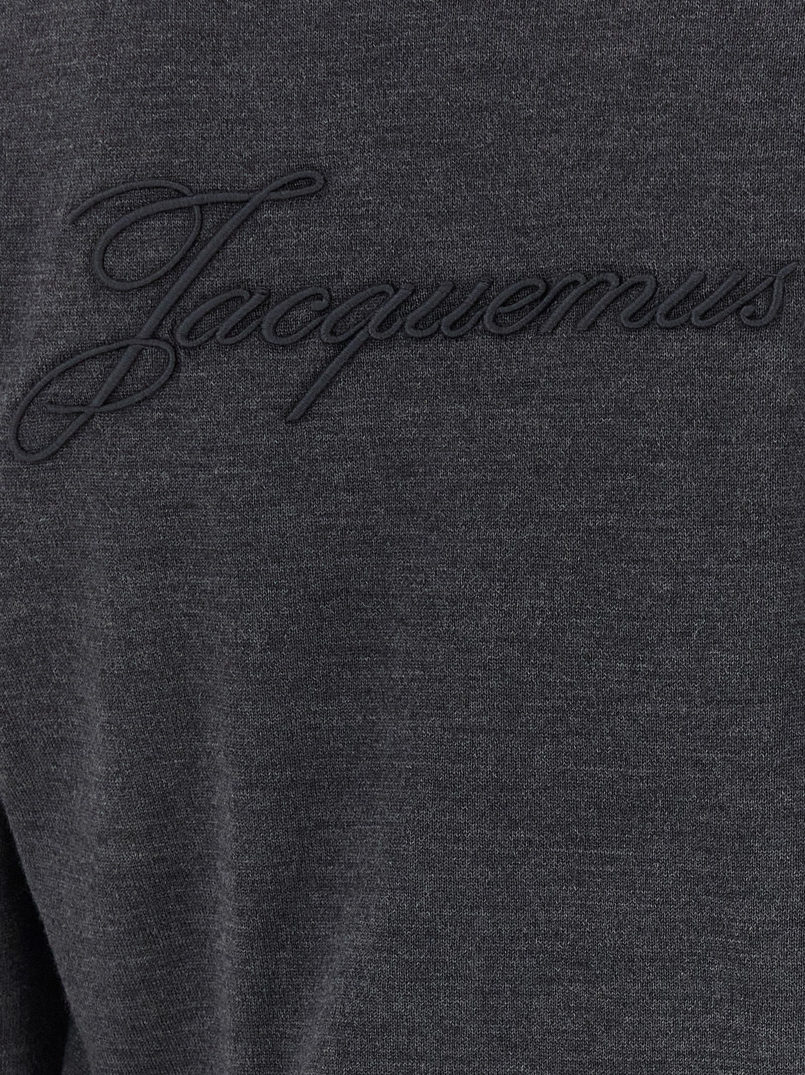 Cardigan by Jacquemus for men in merino wool gray features a nuanced silhouette with a refined and nuanced detailing for a sophisticated look.