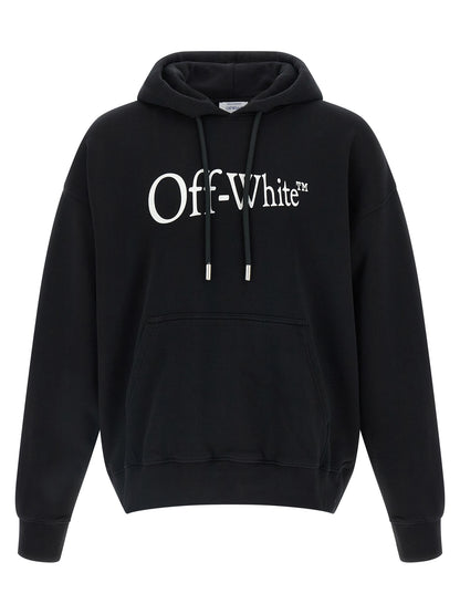 Sweatshirt Hoodie by Off-White for men in cotton bicolour, black, white & print features an luminous silhouette, showcasing a sophisticated hooded neckline and long-sleeve for a truly luminous look.