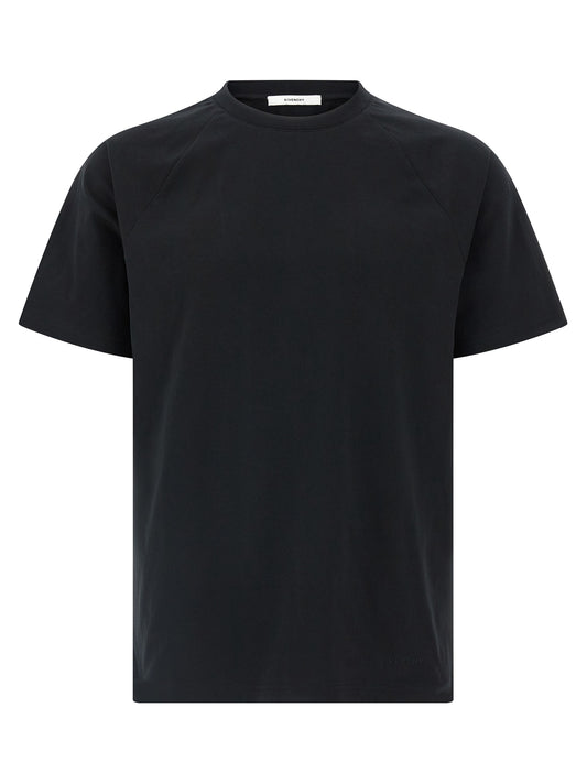 T-Shirt by Givenchy for men in cotton satin bicolour, black, white & signature features an edgy silhouette, meticulously detailed with a sophisticated short-sleeve and crew neckline for a truly edgy finish.