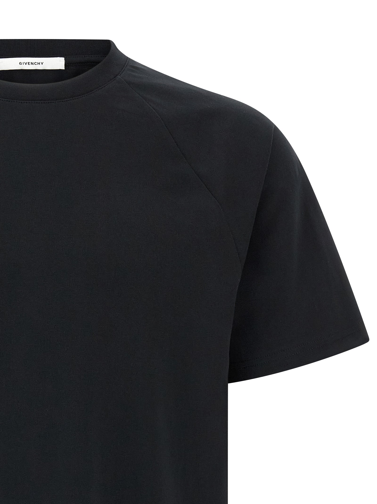 T-Shirt by Givenchy for men in cotton satin bicolour, black, white & signature features an on trend silhouette, perfectly showcasing a on trend and for an elevated aesthetic.