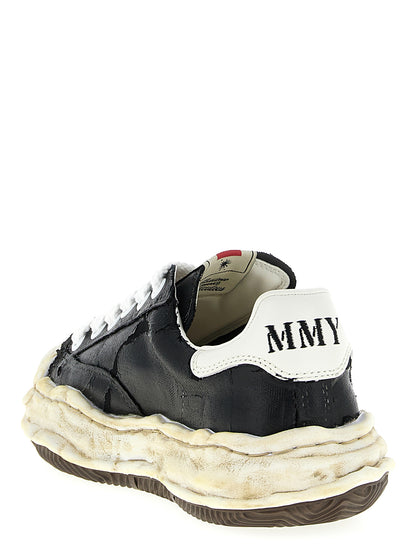 Sneakers by Maison Mihara Yasuhiro for men in cotton canvas black presents a on trend silhouette from the Men's Fashion Cotton Canvas Sneakers collection, showcasing a on trend fashion style for an elevated aesthetic.