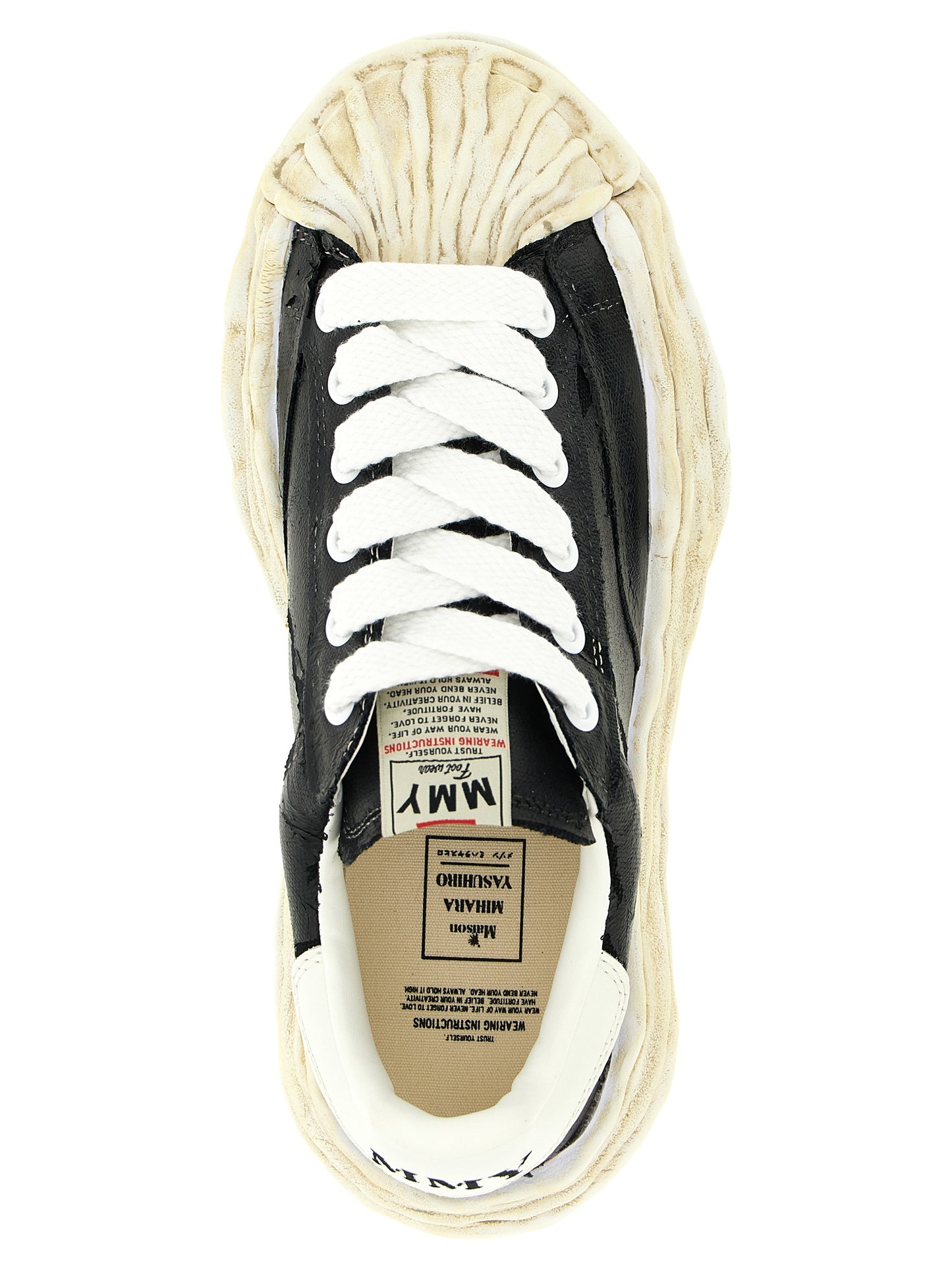 Sneakers by Maison Mihara Yasuhiro for men in cotton canvas black features a chic design, perfectly showcasing the chic fashion style of this Men's Fashion Cotton Canvas Sneakers.
