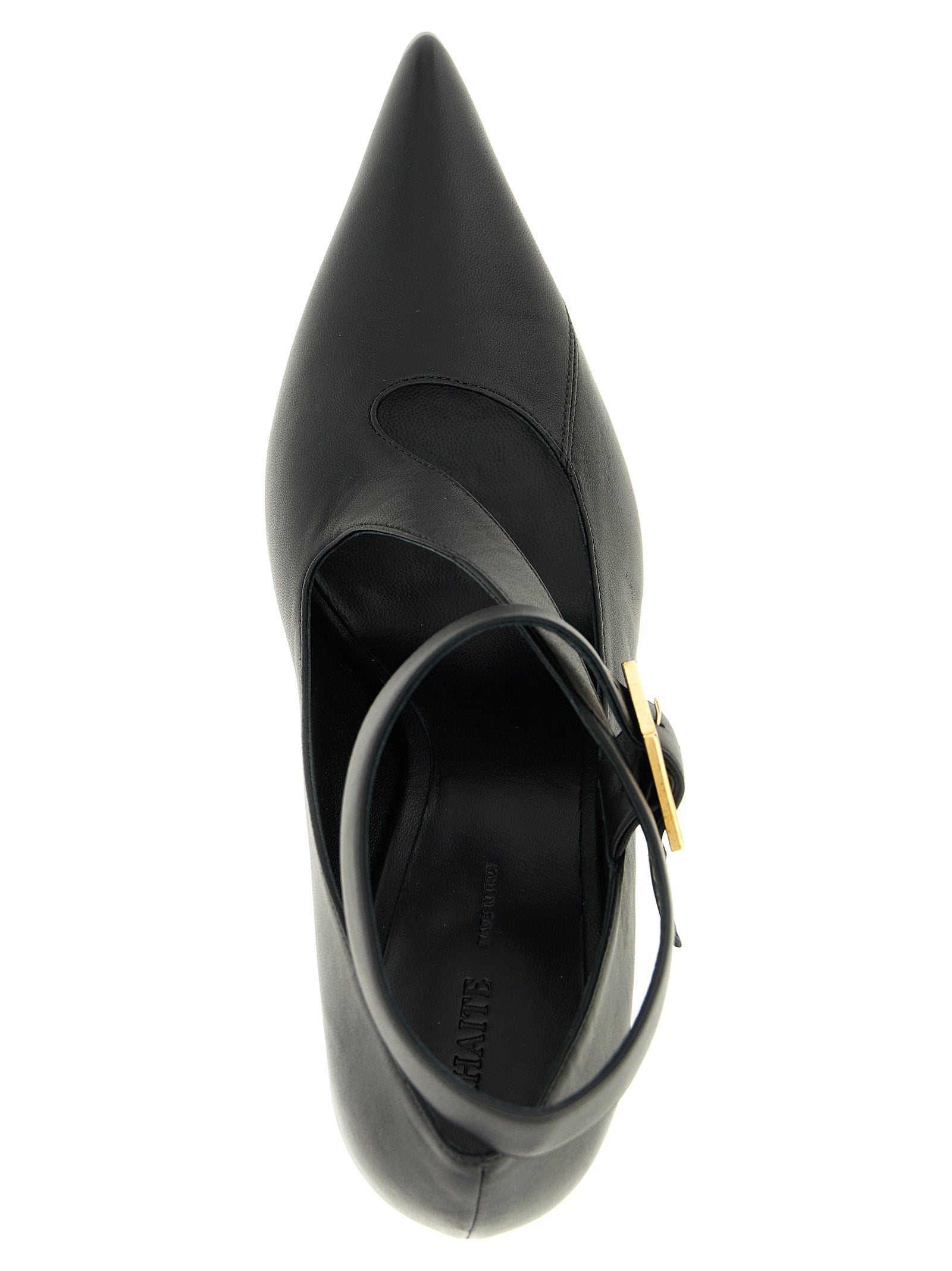 High-Heel Pumps Heels by Khaite for women in lamb leather black features a effortless chic silhouette, showcasing the Women's Lamb Leather High-Heel Pumps Heels design with a effortless chic high-heel and pointed toe style for a effortless chic finish.