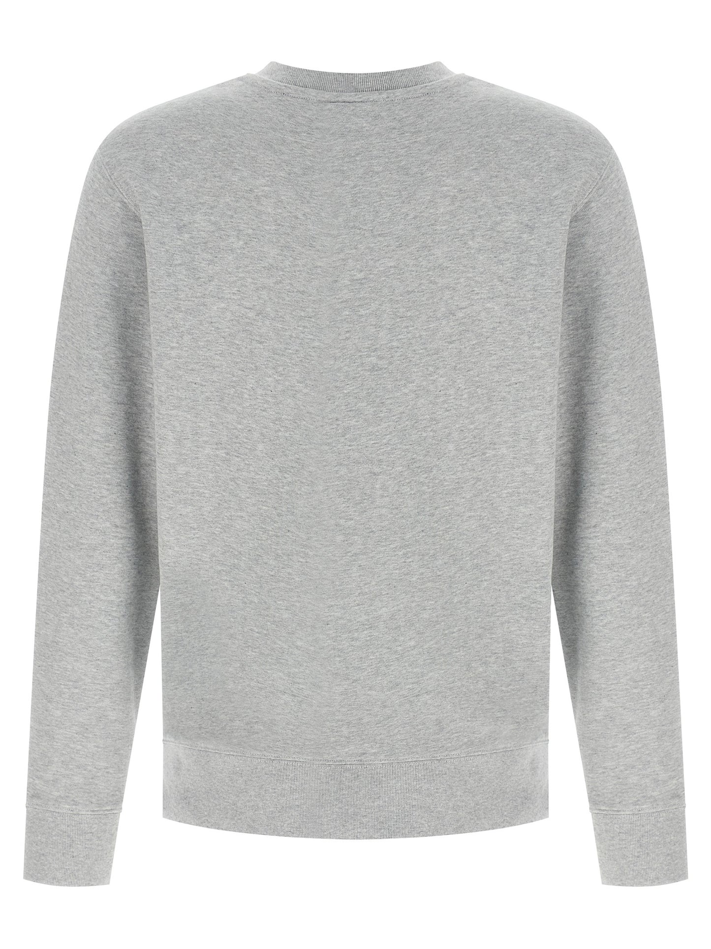 Sweatshirt by Maison Kitsuné for men in cotton gray features a unrivaled silhouette with a refined crew neckline and unrivaled detailing for a sophisticated look.
