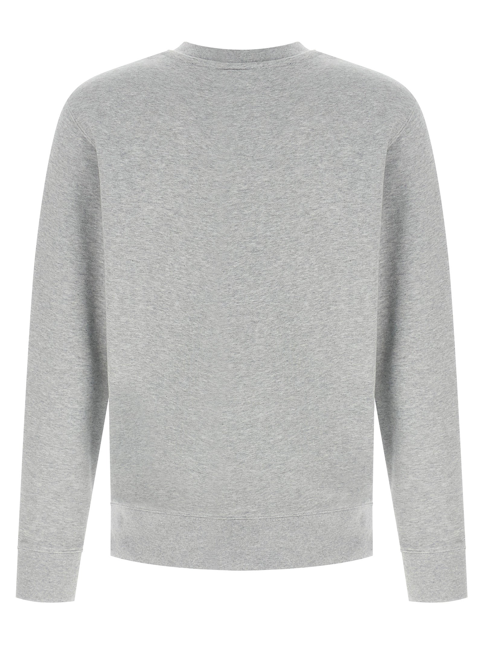 Sweatshirt by Maison Kitsuné for men in cotton gray features a unrivaled silhouette with a refined crew neckline and unrivaled detailing for a sophisticated look.