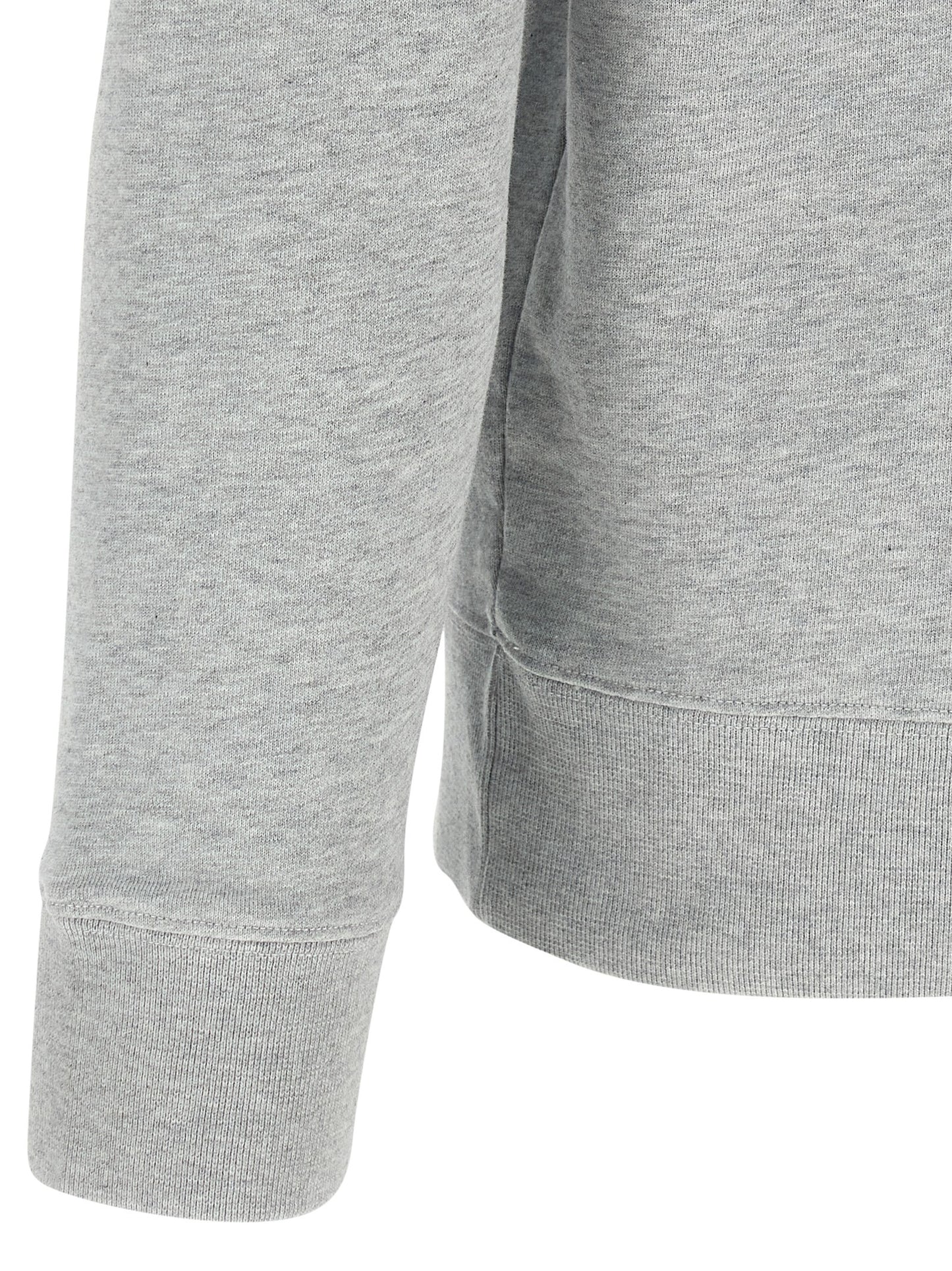 Sweatshirt by Maison Kitsuné for men in cotton gray presents a smart casual silhouette, featuring a smart casual and for a sophisticated look.